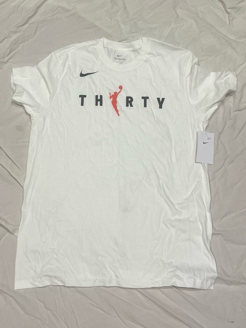 Nike White THE NIKE TEE women’s basketball shirt